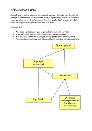 Prosesau a Gweithdrefnau Cyfreithiol