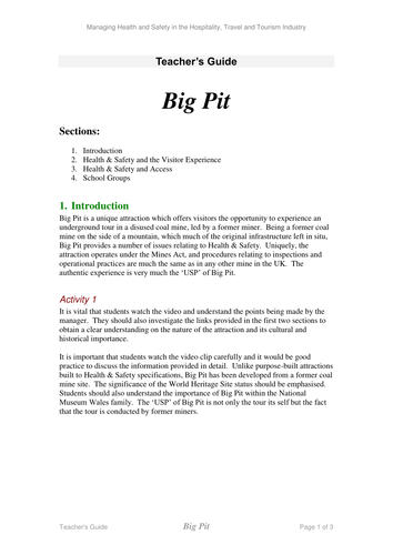 Health and Safety in the Tourism Industry Guide 2