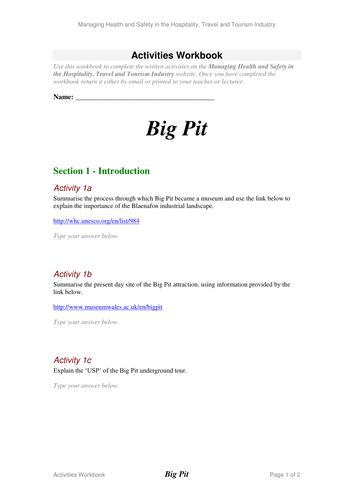 Health and Safety in the Tourism Industry