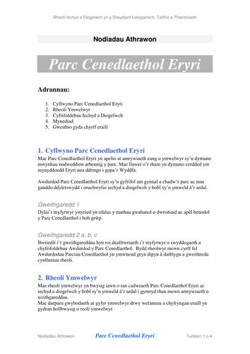 Iechyd a Diogelwch yn y Diwydiant Twristiaeth nodi
