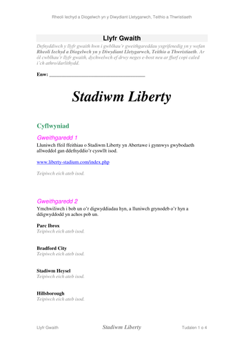 Iechyd a Diogelwch yn y Diwydiant Twristiaeth 4