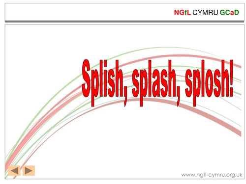 Phonic Skills Activities - Splish Splash Splosh