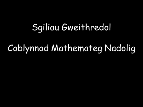 Mathemateg Ffwythiannol Blwyddyn 9 Cyflwyniad-3