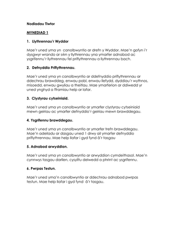 Llythrennedd Lefel Mynediad 14-19