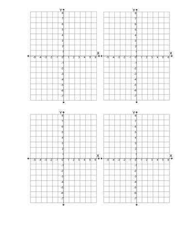 4 axes on 1 A4 page (4 quadrants)