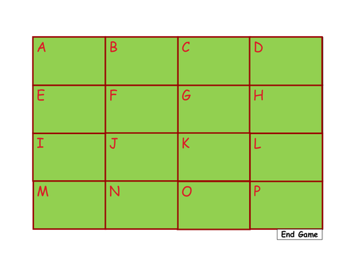 Linear equations memory game