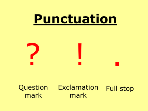 PP Lesson starter on the full stop