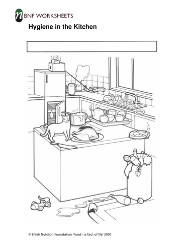 Worksheets Kitchen Safety Worksheets hygiene in the kitchen worksheets by foodafactoflife teaching pdf