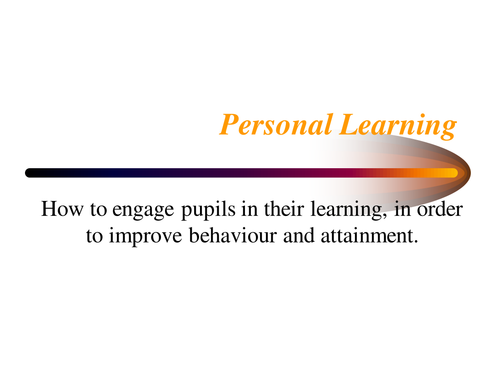 Personalised Learning PP