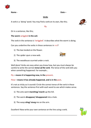 Verbs | Teaching Resources