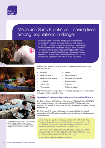 Médecins Sans Frontières Case Study
