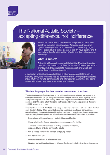 National Autistic Society Case Study