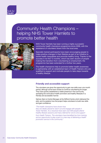 Community Health Champions Case Study