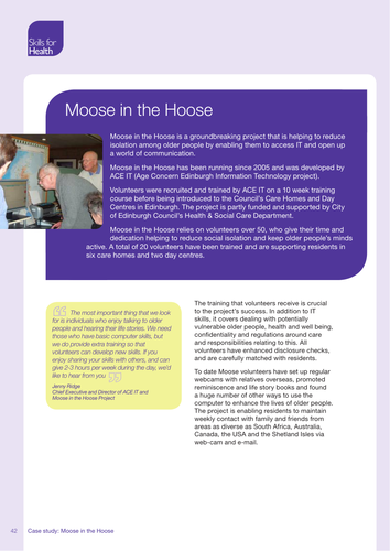 Moose in the Hoose Voluntary Workforce Case Study