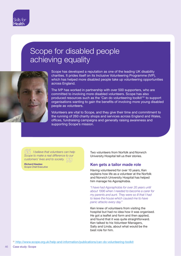 Scope Volunteering Worforce Case Study