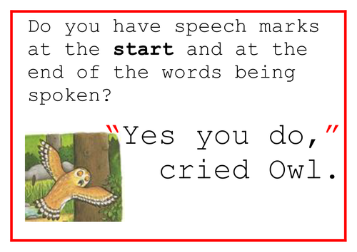 Gruffalo Speech Mark Rules Posters