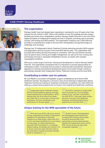 Case Study Ramsay Healthcare