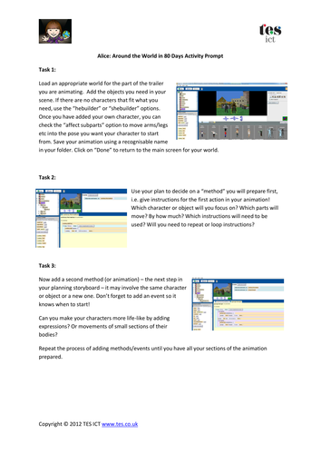 Using ALICE for Story Telling