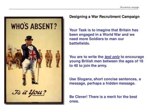 Design a Slogan Activity