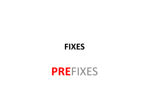 Prefix starter