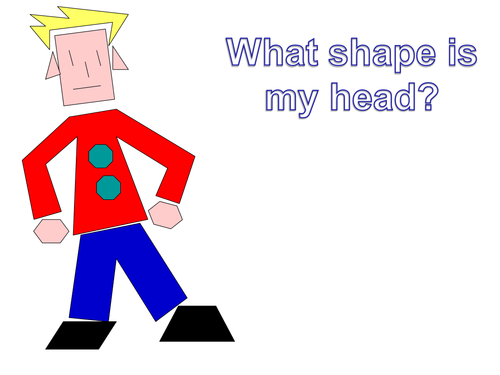 Polygon Person - Naming Shapes -KS3