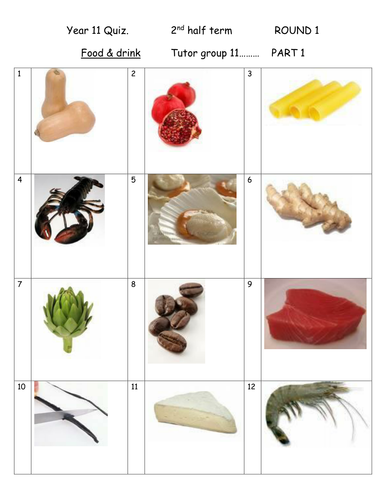 Quiz for tutor time. Mixed topics weekly set 1