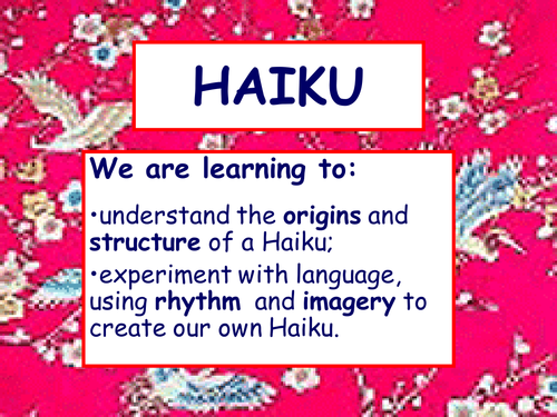 Haiku poems