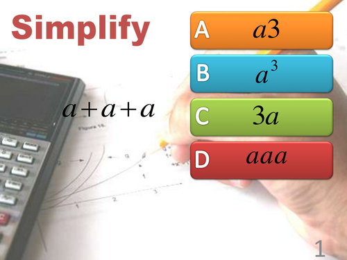 GCSE Foundation - Simplifying Algebraic Equations