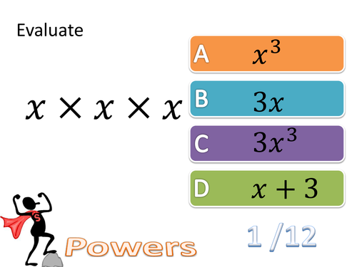 Rules of Powers - GCSE Revision PowerPoint