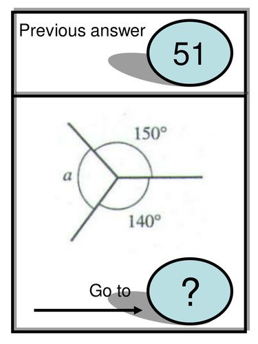 Angles Treasure hunt - KS3 - PowerPoint
