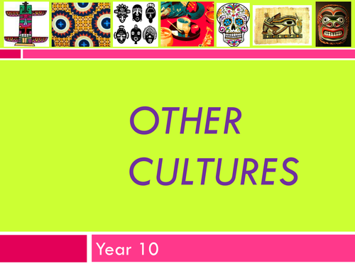 Other cultures SOW BTEC