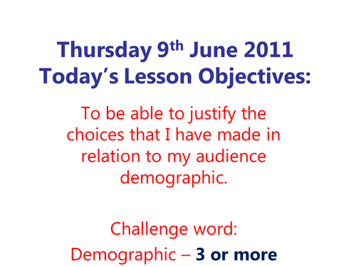 Full lesson PP on Magazinr covers and analysis