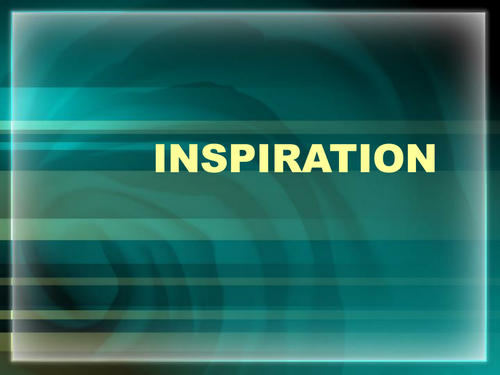 Inspiration