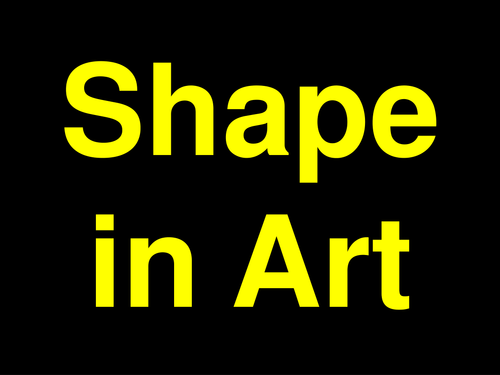 Shapes in Art PowerPoint