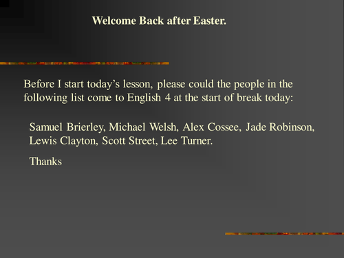 Reading Challenge Lesson 8