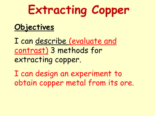 Extracting Copper