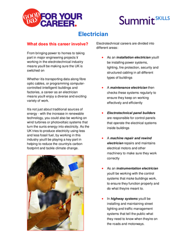 Electrician Job Profile