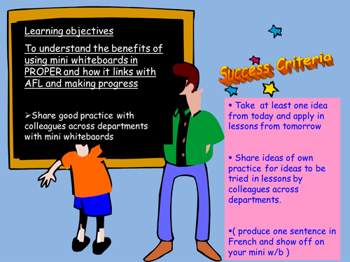 using mini whiteboards effectively for AFL