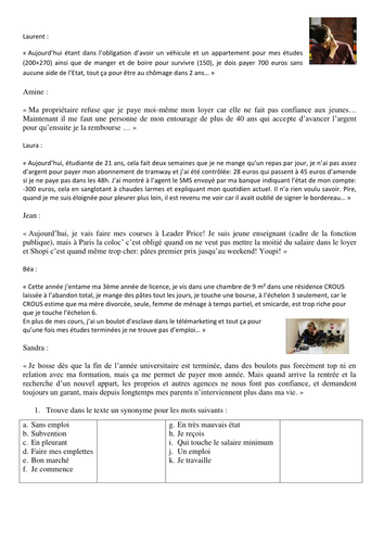 les jeunes en galère