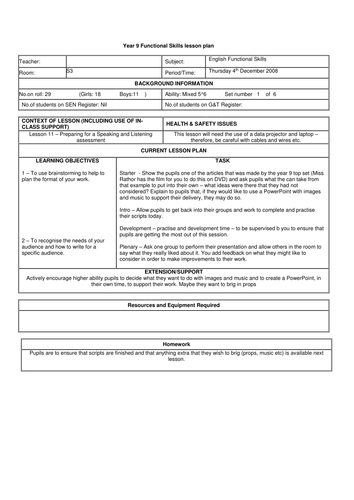 Functional English Speaking & Listening - lesson 3