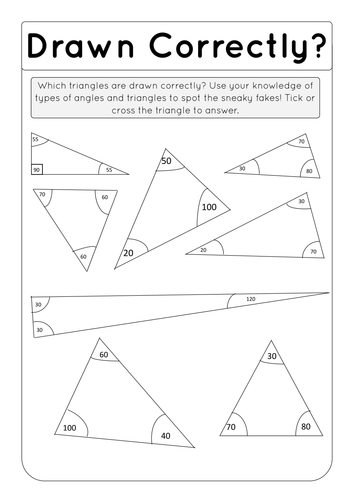 Drawn Correctly? - Angles in a triangle