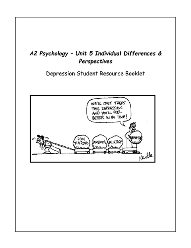 Booklet on Depression
