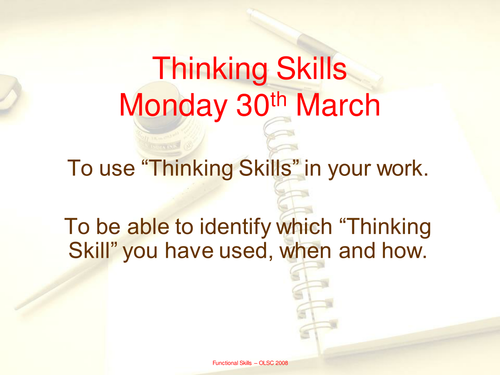 Thinking Skills in Context - Newspaper analysis