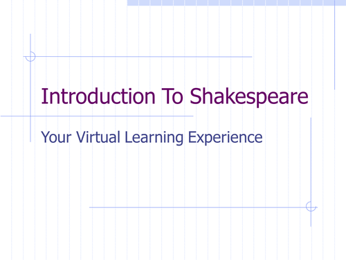 Intro To Shakespeare Lesson 1