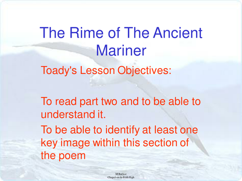 Rime Of the Ancient Mariner full PP lesson 2