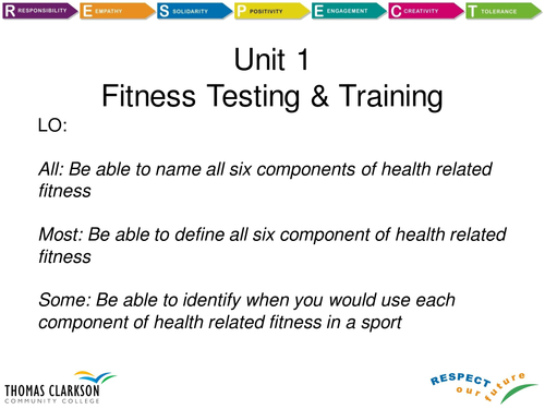 Health & Skill related fitness