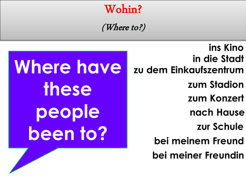Wohin Bist Du Gegangen Teaching Resources