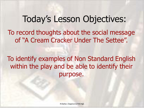 Cream Cracker Dramatic Monologues lesson 4