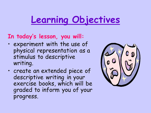 Writing To Describe lesson 3