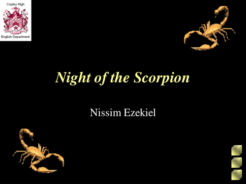 Night of The Scorpion Analysis
